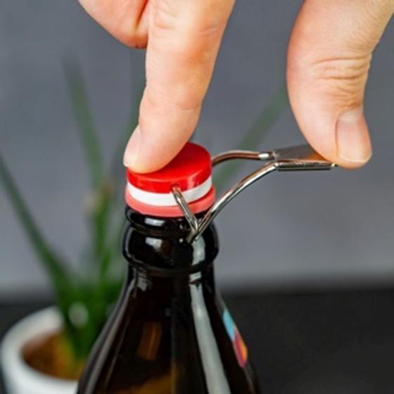 Flaschenverschluss mit Hebel