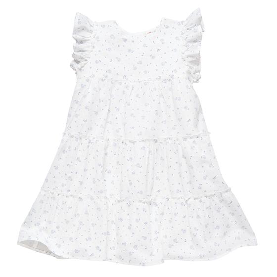 People wear Organic Kleid Kurzarm Gemustert Weiß