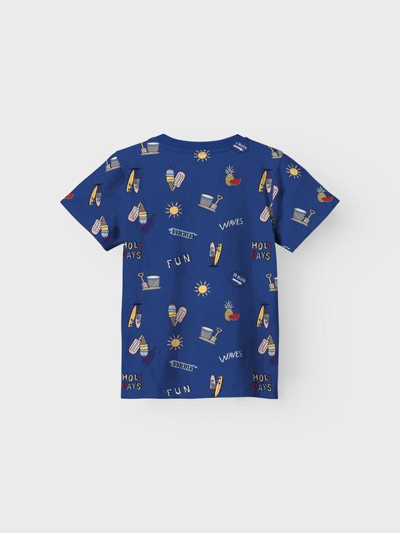 Name It T-Shirt Holidays Clematis Blue