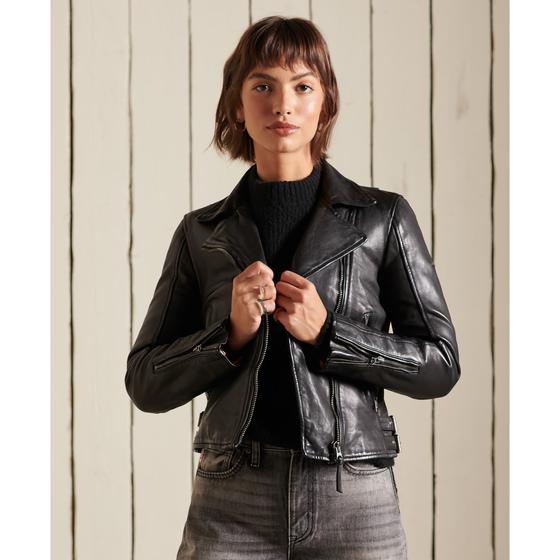 SUPERDRY Lederjacke