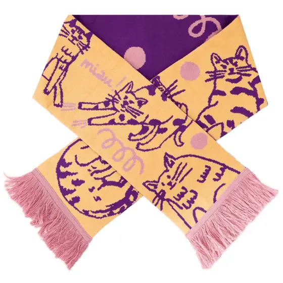 Schal Moody Cats Organic Cotton von Kabak