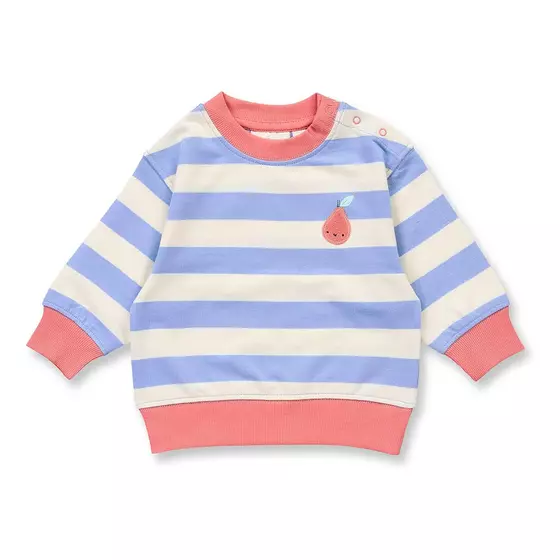 Sense Organics Sweatshirt Siam Hyacinth Stripes