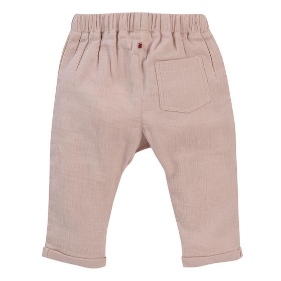 People wear Organic Musselin Hose Hellrosa