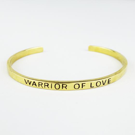 goldmarie Armreif WARRIOR OF LOVE Messing