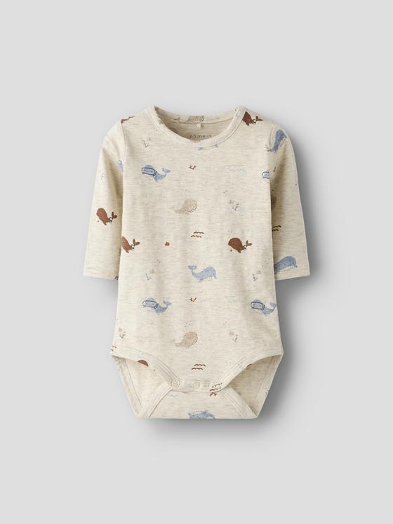 Name It Body Langarm Whale Peyote Melange