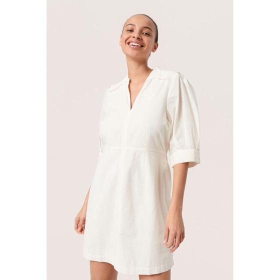 SOAKED IN LUXURY Kleid SLAnnabella 30407018 - altweiß