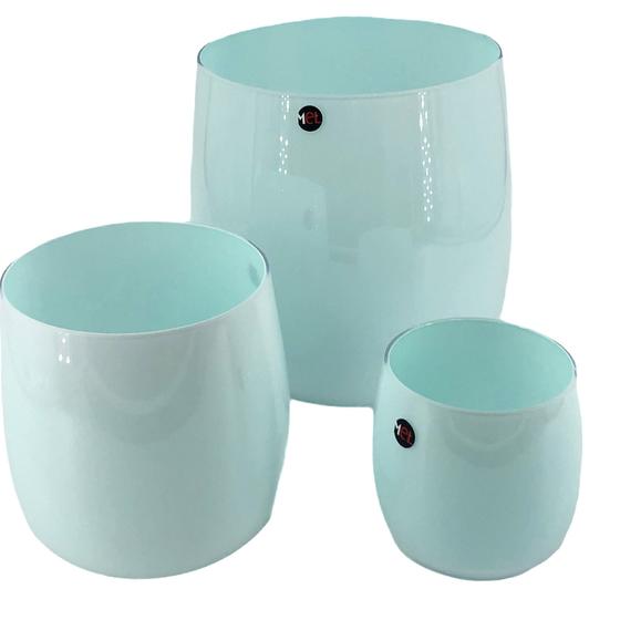 Mel Vase "Happy Spring" mittel, türkis
