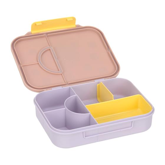 Lässig Brotdose - Bento Lunchbox Pattern Party Rosa