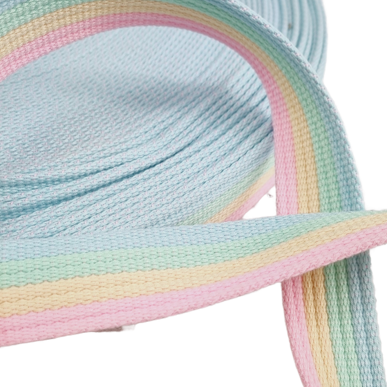 Gurtband 32mm Streifen pastell