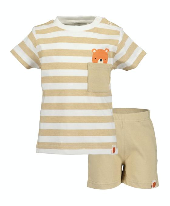 2-teiliges Set "Bär", Biobaumwolle, beige
