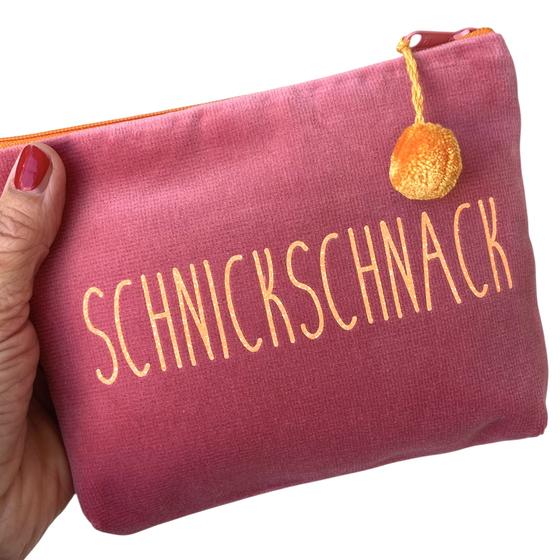 Frau Heidelberg Kosmetiktasche M rosa NEON orange SCHNICKSCHNACK