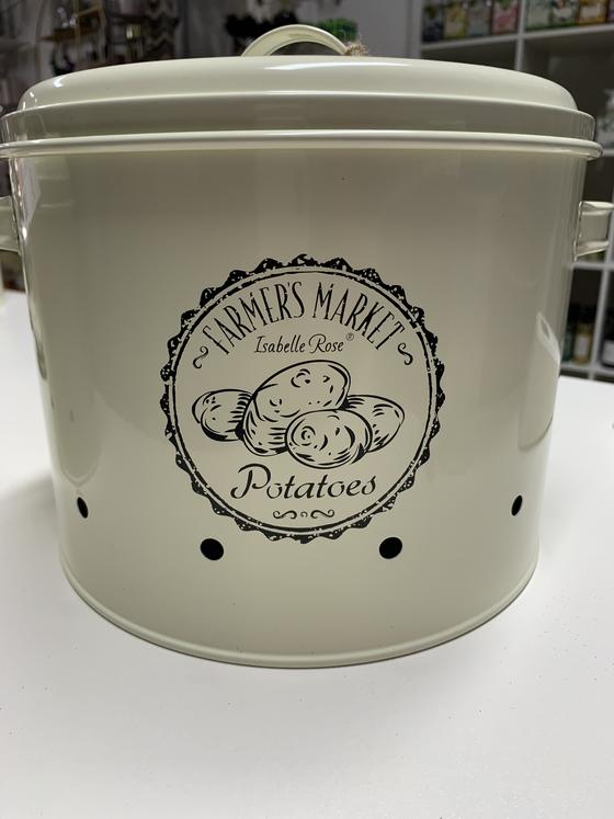 Kartoffelbehälter / Vorratsdose - Beige 