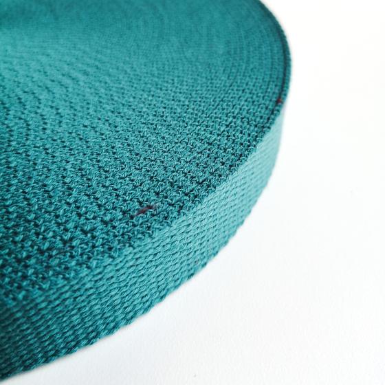 Gurtband Baumwolle 25 mm - teal 