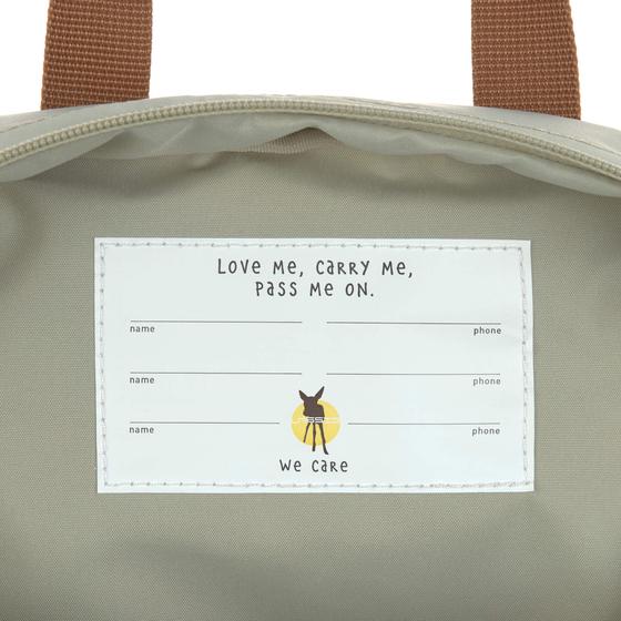 Lässig Kindergartenrucksack Square Little Gang Light Khaki