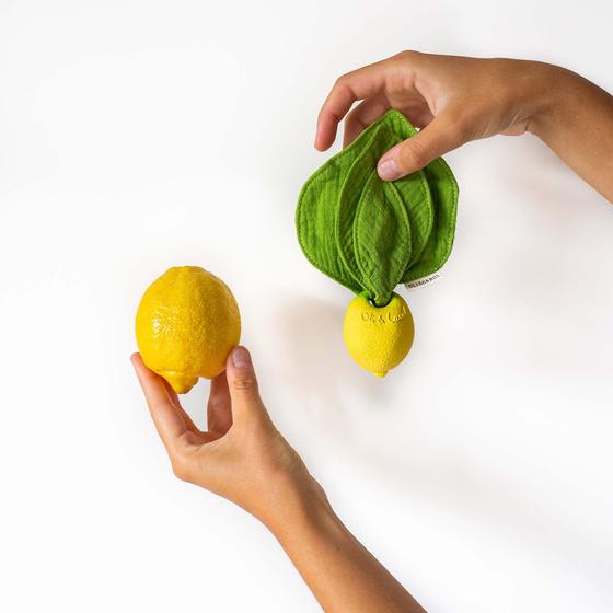 Oli&Carol Mini Doudou-Teether Lou the Lemon