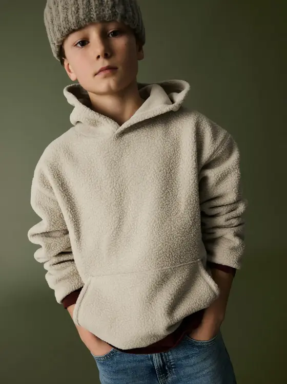 Name It Teddy Sweat Hoodie Island Fossil