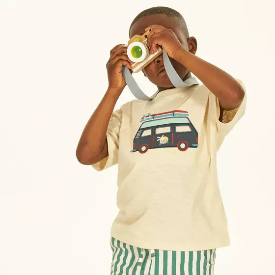 Sense Organics T-Shirt Anton Camper Light Beige