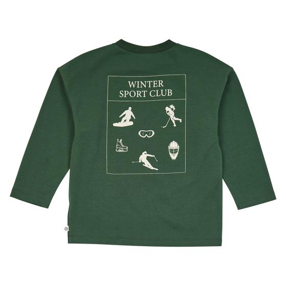 Müsli By Green Cotton Superfan Printed Langarm Shirt Forest Green