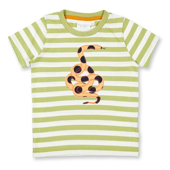 T-Shirt "Snake", Biobaumwolle, GOTS