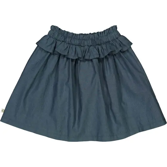 Müsli by Green Cotton Frill Skirt Chambray