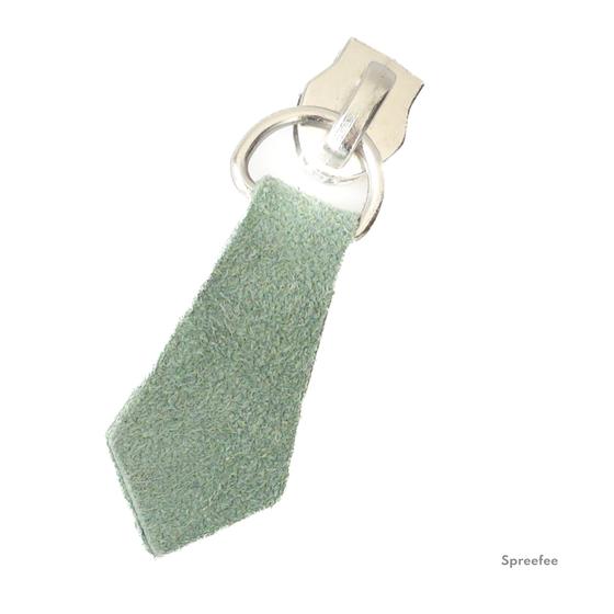 Design Leder-Zipper verschiedene Formen  - mint