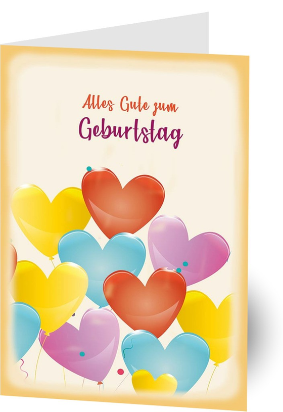 Klappkarte "Alles Gute zum Geburtstag"