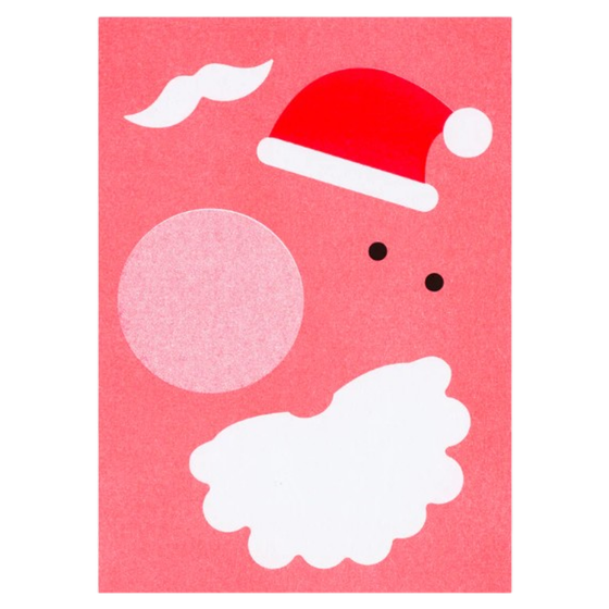 Risodruck Postkarte Weihnachtsmann