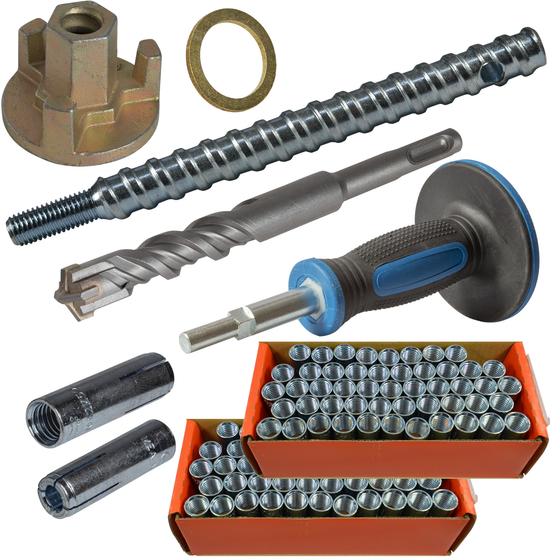 Beton<br>Befestigungsset für Kernbohrständer<br>Bohrdurchmesser 16 mm