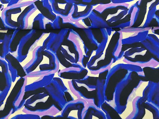 Viskose Abstrakt blau