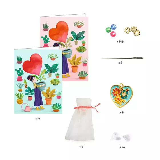 Djeco Schmuck Basteln Herzchen