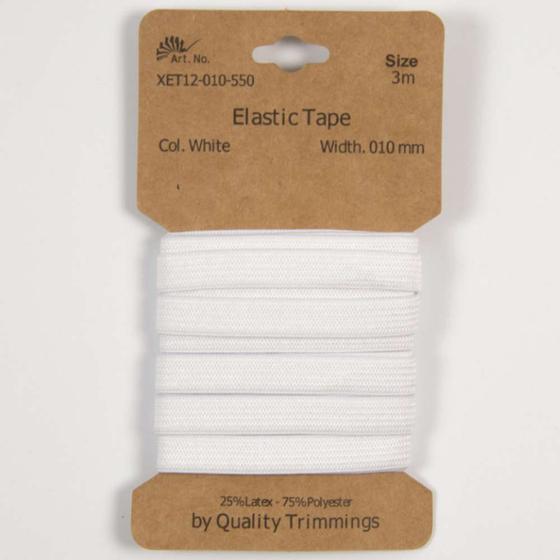 Gummi 15mm weiß 3m auf SB-Karte