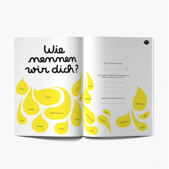 Minus Editions OMA ODER OPA UND ICH! - Buch zum ausfüllen - ab 6 Jahren 
