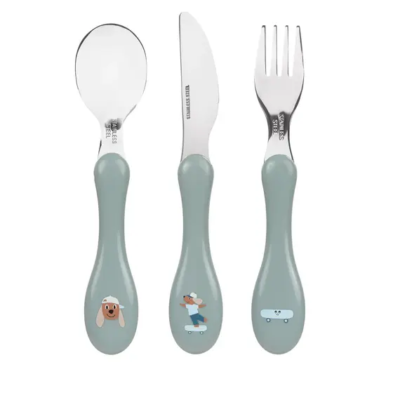 Lässig Kinderbesteck - Cutlery Tiny Team Hund