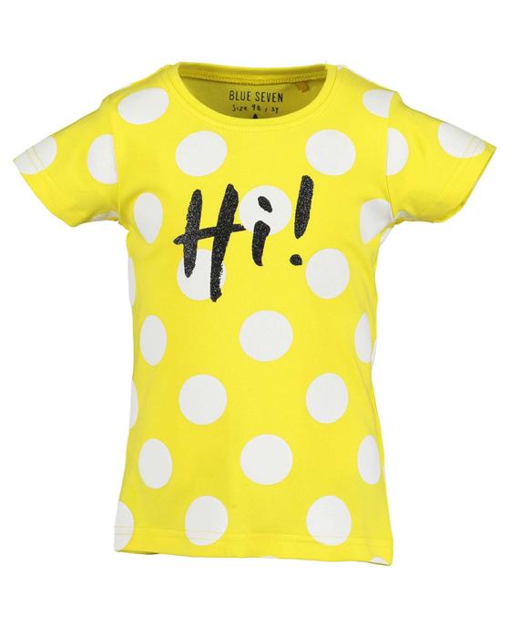 T-Shirt "Hi" mit weißen Punkten
