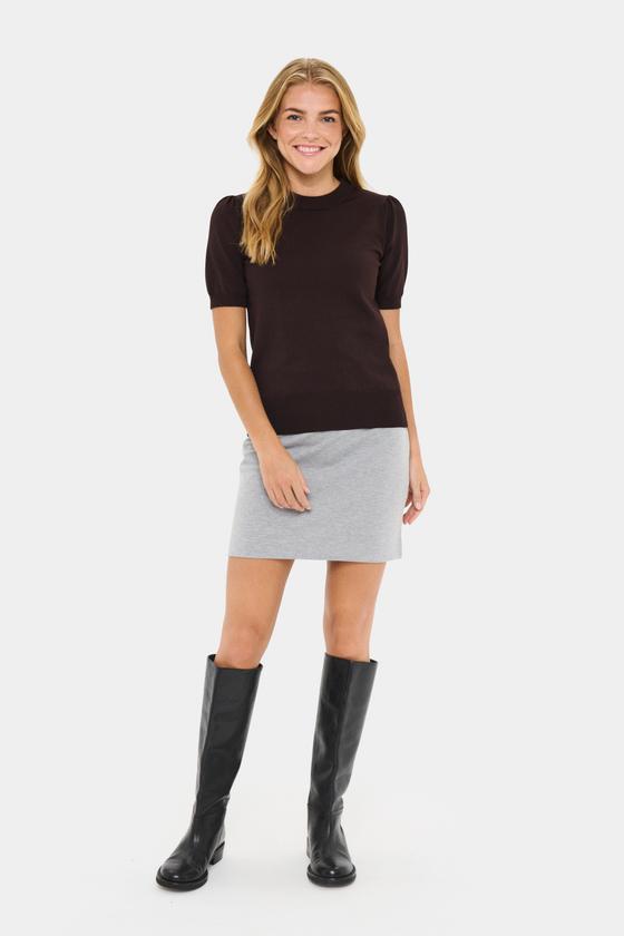 SAINT TROPEZ MilaSZ SS Pullover 30511788 - schoko-braun
