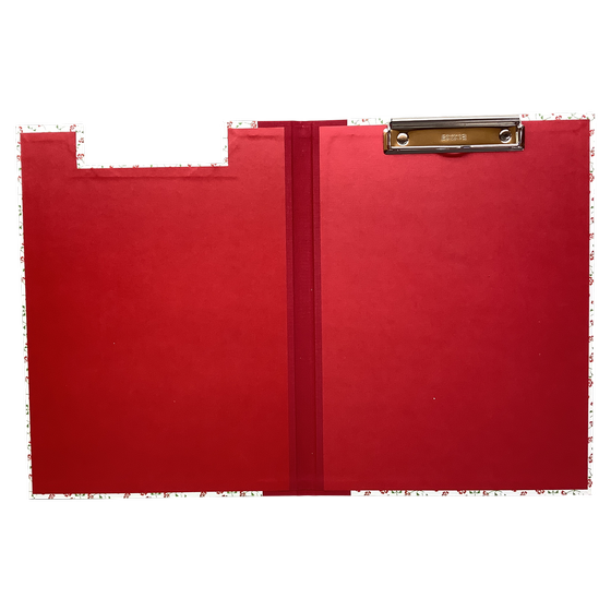 Klemmbrett - Blümchen, Italienisches Letterpress 