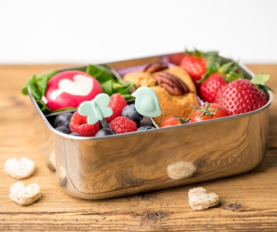 Lekkabox Edelstahl Bento Picks 4er Set Gartenzauber 