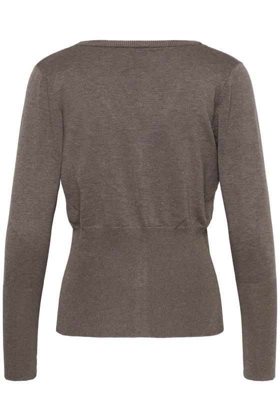 SAINT TROPEZ MilaSZ Slim Cardigan 30515401 - braun melange