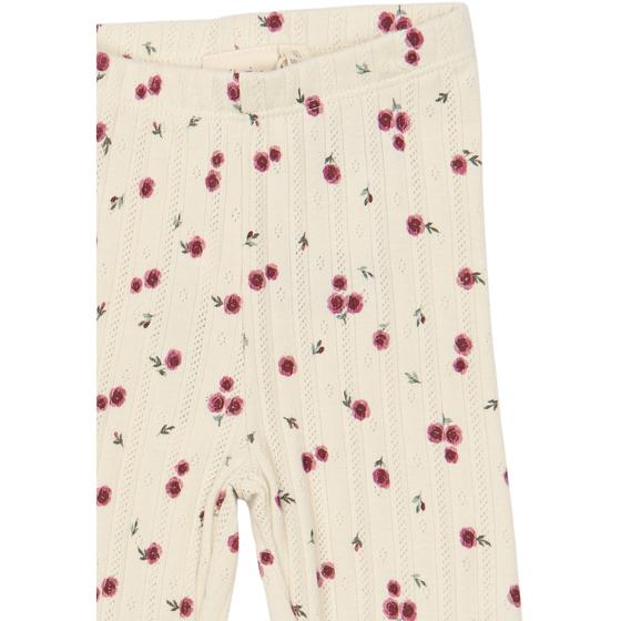 Petit Piao Leggings Gracie Pointelle Tee Eggnog Rosehip