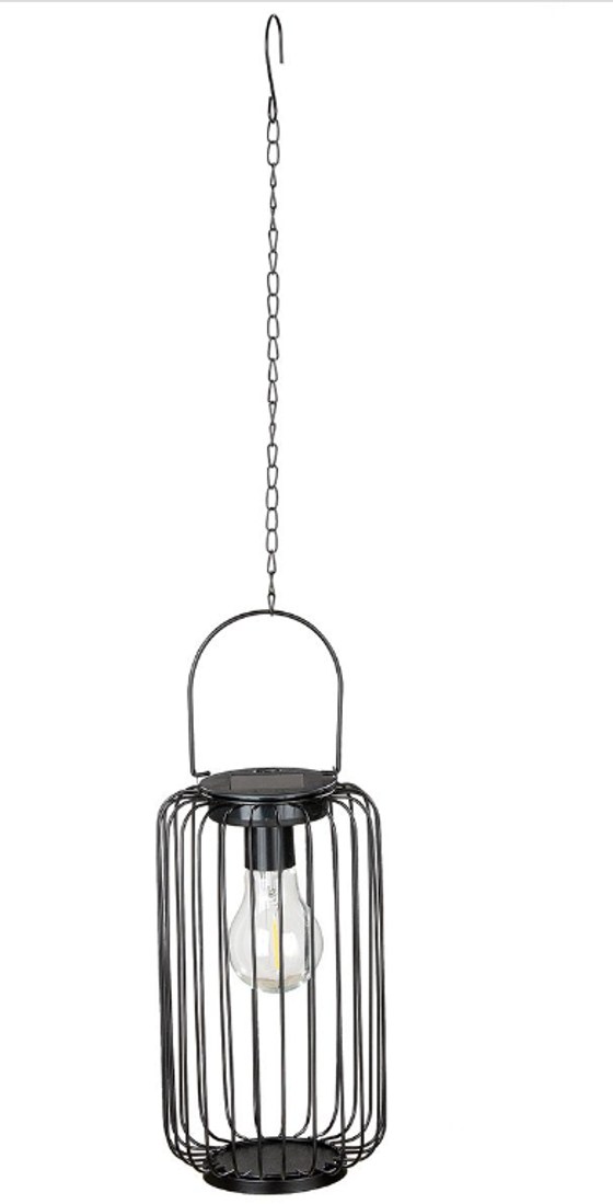 Lampe | Solarbetriebene Outdoor- / LED Solarleuchte "Strato" - schwarz 
