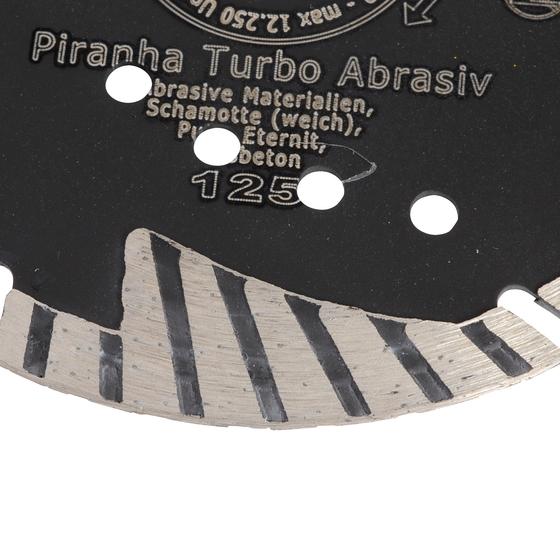 Diamant Trennscheibe <br> Ø 125 - 150 mm <br> Typ Piranha abrasiv <br> für weiche Baustoffe