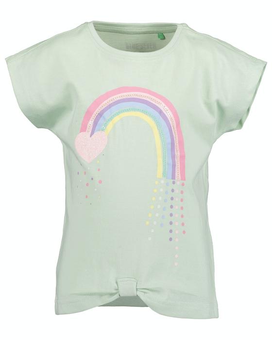 T-Shirt "Regenbogen", Baumwolle, seegrün