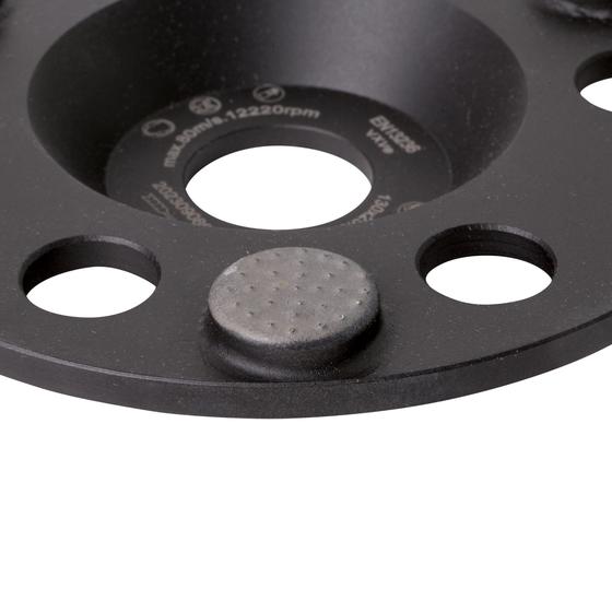 Restposten<br>Diamant Schleifteller <br> zum Schleifen von Holz <br> Ø 125 mm x Körnung #30 <br> Bohrung 22,23 mm