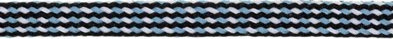 Flachkordel bunt blau 10mm