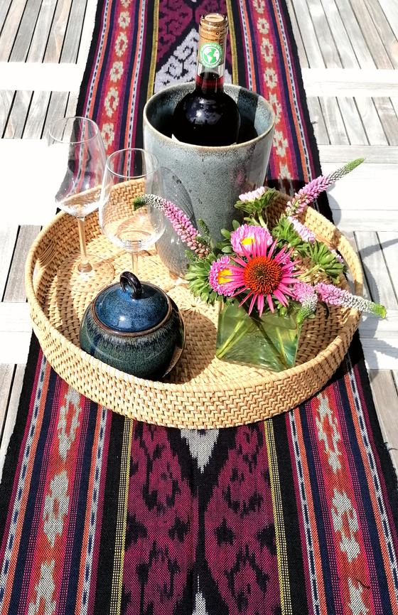 Tablett aus Rattan Nampan 