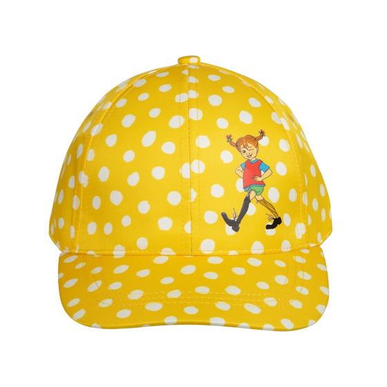 Cap "Pippi Langstrumpf", gelb-gesprenkelt