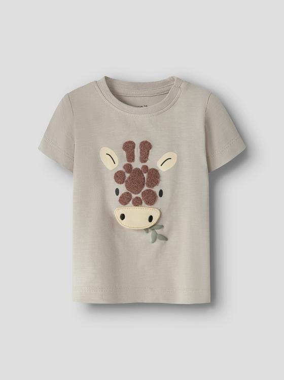 Name It T-Shirt Giraffe Chateau Gray