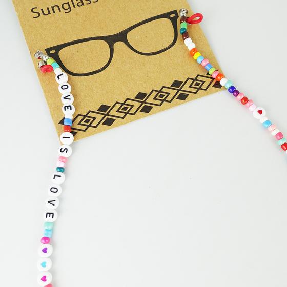 goldmarie Brillenband LOVE IS LOVE - bunt