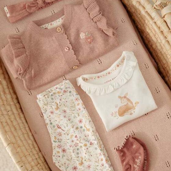 Little Dutch Strickjacke Fairy Garden Rosa