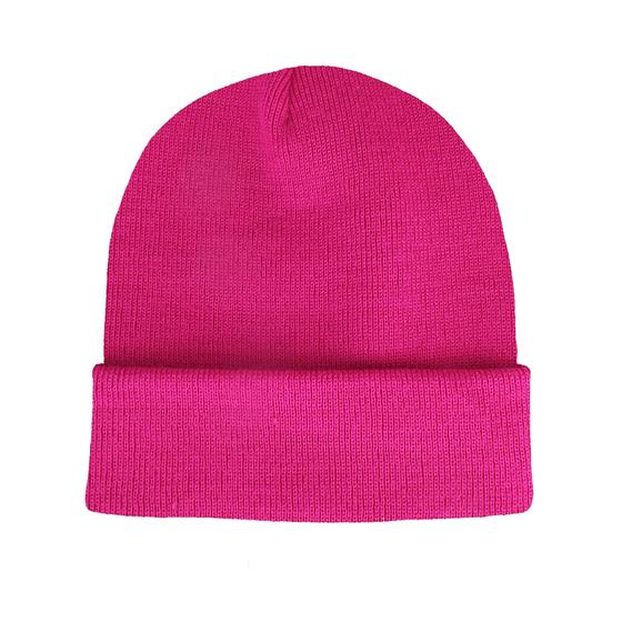 goldmarie Beanie Mütze LOVE PEACE MOIN - pink